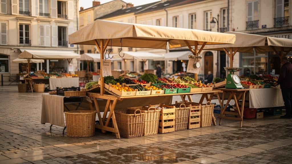 Marché hebdomadaire du centre-ville de Rochefort