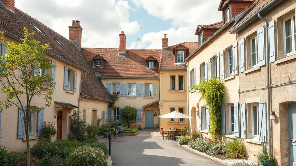 Quartier résidentiel pavillonnaire à Brive-la-Gaillarde